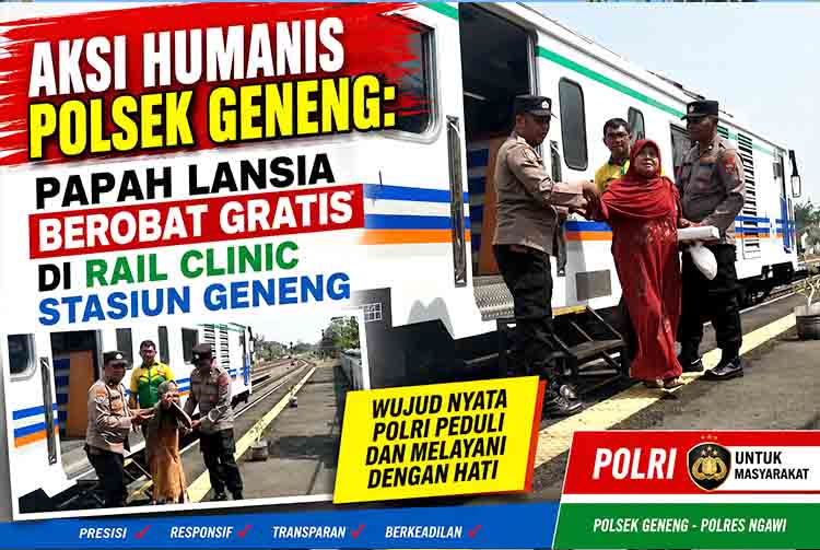 Aksi Humanis Polisi di Rail Clinic