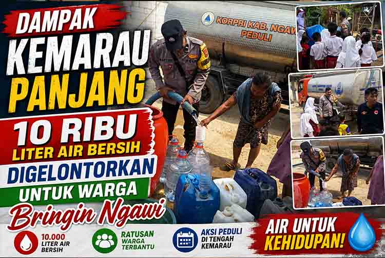 Aksi Peduli Air Bersih di Ngawi