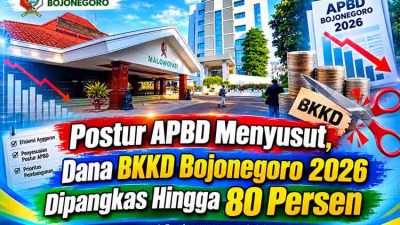 Anggaran BKKD Bojonegoro 2026 Anjlok Drastis MDN
