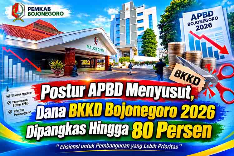 Anggaran BKKD Bojonegoro 2026 Anjlok Drastis MDN