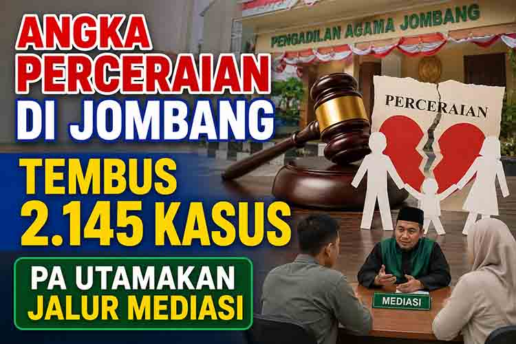 Angka Perceraian Jombang Tembus 2.145 Kasus