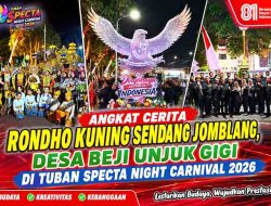Angkat Cerita Rondho Kuning Sendang Jomblang, Desa Beji Unjuk Gigi di Tuban Specta Night Carnival 2026