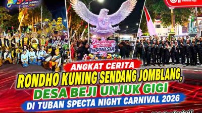 Angkat Cerita Rondho Kuning Sendang Jomblang, Desa Beji Unjuk Gigi di Tuban Specta Night Carnival 2026