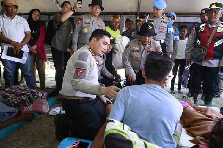 Astamaops Polri Cek Langsung Posko Pengungsi Gempa NTT