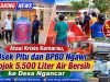Atasi Krisis Kemarau, Polsek Pitu dan BPBD Ngawi Grojok 5.500 Liter Air Bersih ke Desa Ngancar
