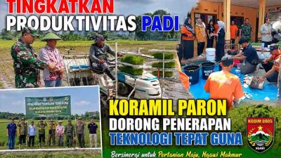 Babinsa Ngawi, Pupuk Organik, Koramil Paron, Pertanian Ramah Lingkungan, Teknologi Tepat Guna