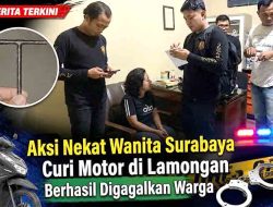 Aksi Nekat Wanita Surabaya Curi Motor di Lamongan Berhasil Digagalkan Warga