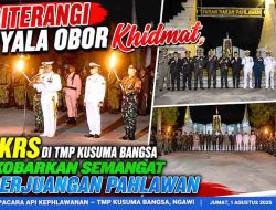 Diterangi Nyala Obor Khidmat, AKRS di TMP Kusuma Bangsa Kobarkan Semangat Perjuangan Pahlawan