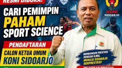 Buka Pintu Bagi ASN hingga TNI-Polri, KONI Sidoarjo Resmi Buka Pendaftaran Ketum Baru 2026–2029