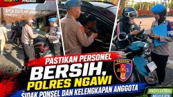 HP Anggota Polres Ngawi Digeledah Propam, Bebas Judi Online dan Pelanggaran