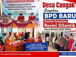 Desa Cangak Siapkan BPD Baru, Panitia Pengisian Resmi Dilantik Masa Bhakti 2026-2034