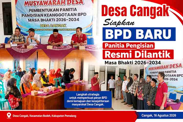 Desa Cangak Siapkan BPD Baru, Panitia Pengisian Resmi Dilantik Masa Bhakti 2026