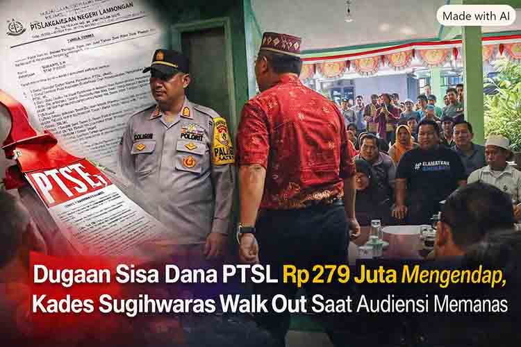 Dugaan Sisa Dana PTSL Rp279 Juta Mengendap, Kades Sugihwaras Walk Out Saat Audiensi Memanas