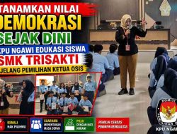 Tanamkan Nilai Demokrasi Sejak Dini, KPU Ngawi Edukasi Siswa SMK Trisakti Jelang Pemilihan Ketua OSIS