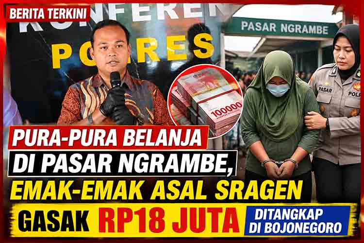 Emak Emak Gasak Rp18 Juta
