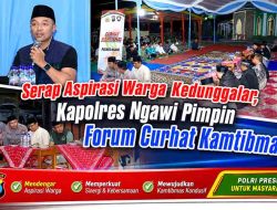 Serap Aspirasi Warga Kedunggalar, Kapolres Ngawi Pimpin Forum Curhat Kamtibmas