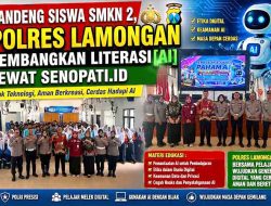 Gandeng Siswa SMKN 2, Polres Lamongan Kembangkan Literasi AI Lewat Senopati.id