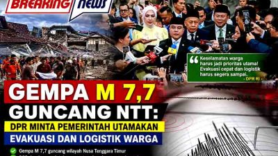 Gempa M 7,7 Guncang NTT