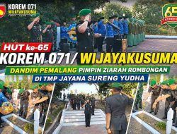 HUT ke-65 Korem 071/Wijayakusuma, Dandim Pemalang Pimpin Ziarah Rombongan di TMP Jayana Sureng Yudha