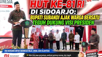 HUT ke 81 RI di Sidoarjo