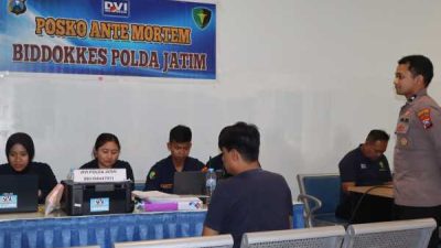 Polda Jatim Dirikan Posko DVI dan Posko Darurat Tangani Tragedi KMP Mutiara Sentosa II