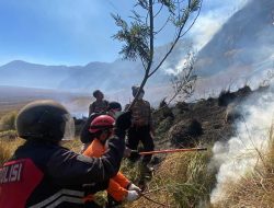Polres Probolinggo Intensifkan Penanganan Karhutla di Lereng Gunung Bromo