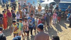Pulihkan Semangat Pengungsi, Brimob Gelar Trauma Healing dan Pelayanan Kesehatan