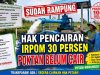 Pekerjaan Irpom Rampung, SPJ Lengkap, Hak Pencairan 30 Persen Poktan di Lamongan Belum Cair