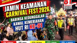 Jamin Keamanan Carnival Fest 2026, Babinsa Kedunggalar Kawal Kemeriahan HUT RI ke-81