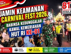 Jamin Keamanan Carnival Fest 2026, Babinsa Kedunggalar Kawal Kemeriahan HUT RI ke-81