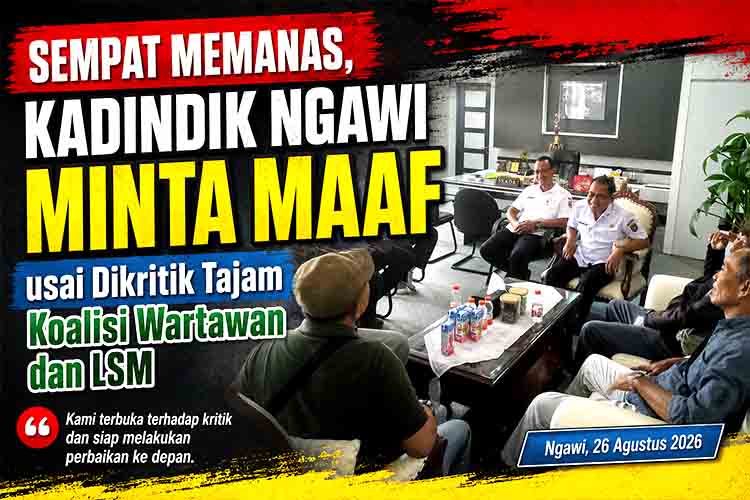 Kadinidik Ngawi Minta Maaf Usai Dikritik