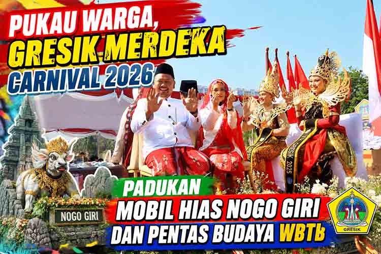 Karnaval Gresik Merdeka 2026 meriah