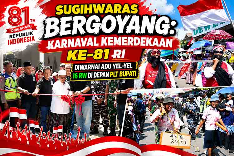 Karnaval Kemerdekaan Sugihwaras Berwarna warni