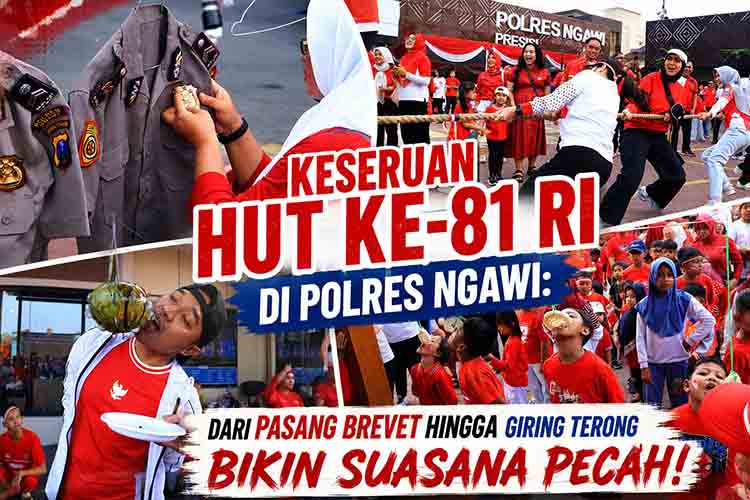 Keseruan HUT ke 81 RI Polres Ngawi