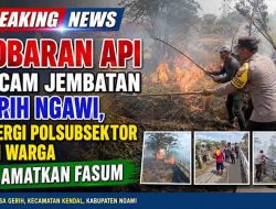 Aksi Cepat Polisi dan Warga Gerih Ngawi Gagalkan Kebakaran di Bawah Jembatan Bangsal
