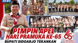 Gelorakan Swasembada Pangan, Bupati Subandi Minta Pramuka Sidoarjo Jadi Motor Penggerak Indonesia Emas 2045
