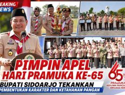 Gelorakan Swasembada Pangan, Bupati Subandi Minta Pramuka Sidoarjo Jadi Motor Penggerak Indonesia Emas 2045