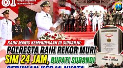 Kolase Patriotik Polresta Sidoarjo meraih Rekor MURI