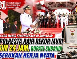 Peringati HUT ke-81 RI, Bupati Sidoarjo Serahkan Remisi Warga Binaan dan Apresiasi Rekor MURI Polresta