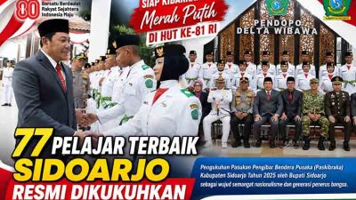 Kukuhkan 77 Anggota Paskibraka