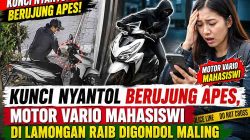 Kunci Nyantol Berujung Apes, Motor Vario Mahasiswi di Lamongan Raib Digondol Maling