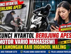 Kunci Nyantol Berujung Apes, Motor Vario Mahasiswi di Lamongan Raib Digondol Maling