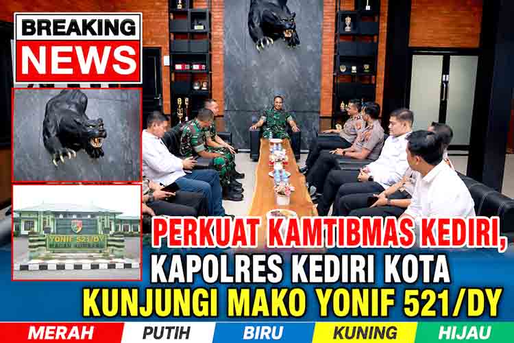 Kunjungan Kapolres ke Yonif 521 DY
