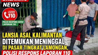 Lansia Meninggal di Pasar Lamongan