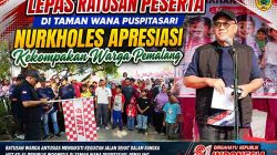 Lepas Ratusan Peserta di Taman Wana Puspitasari, Nurkholes Apresiasi Kekompakan Warga Pemalang
