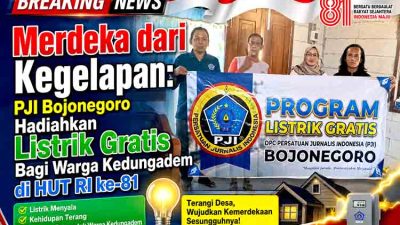 Merdeka dari Kegelapan: PJI Bojonegoro Hadiahkan Listrik Gratis Bagi Warga Kedungadem di HUT RI ke-81