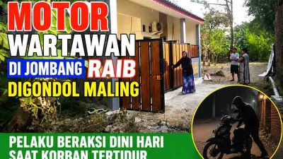 Motor Wartawan di Jombang Raib Digondol Maling, Pelaku Beraksi Dini Hari Saat Korban Tertidur