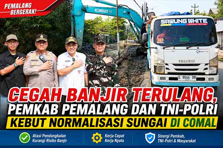 Normalisasi Sungai Comal Cegah Banjir