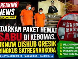 Oknum Outsourcing Dishub Gresik Diciduk Polisi, Nekat Ecer Sabu Jaringan Bangkalan