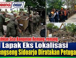 Sapu Bersih Bangunan Liar, Pemkab Sidoarjo Ratakan 21 Lapak di Eks Lokalisasi Krengseng